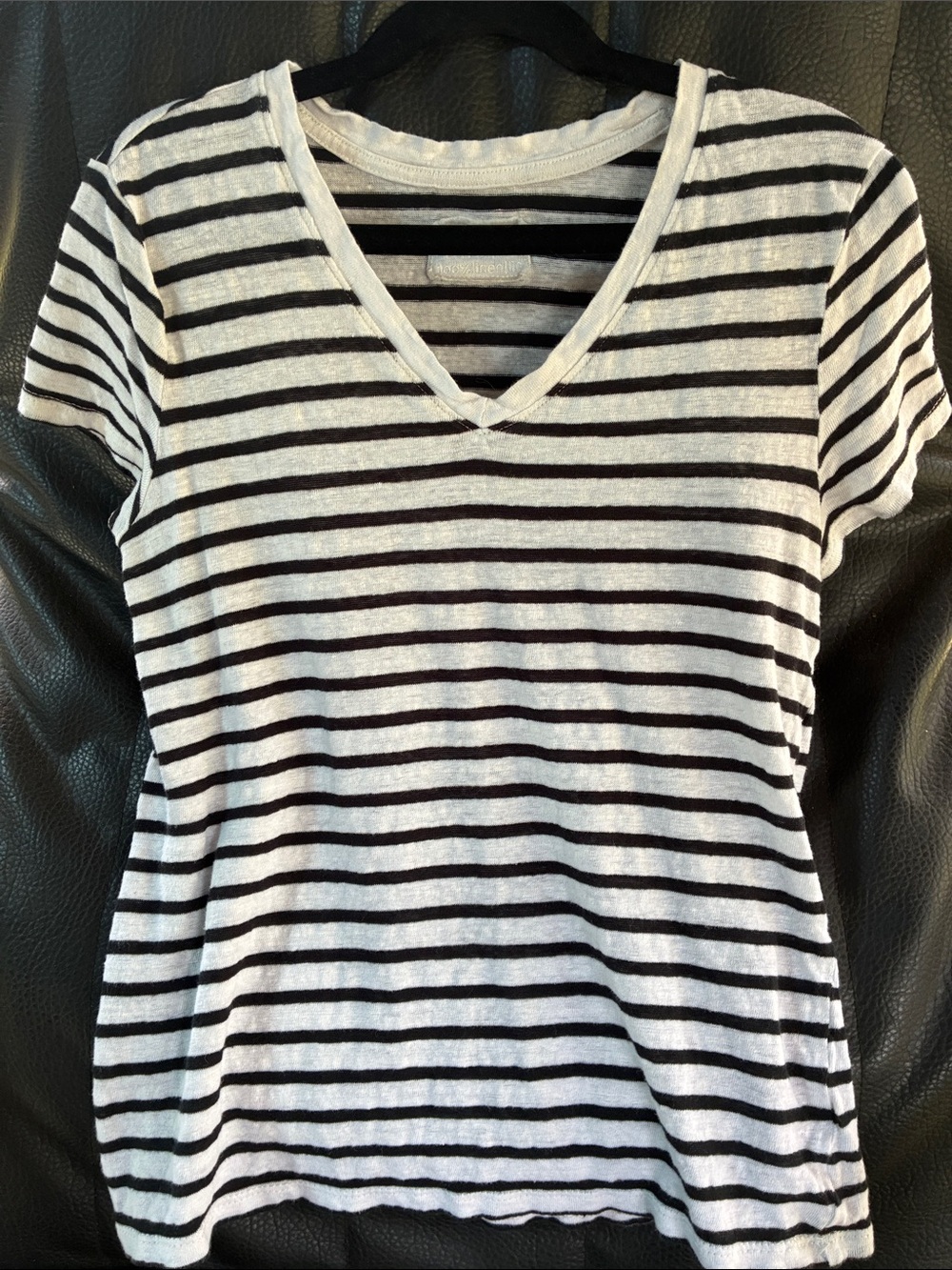 C&C linen striped t-shirt